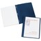 Avery Durable Clear Front Report Covers, 3 Double-Prong Fasteners, Holds up to 25 Sheets, 25 Dark Blue Covers (47961)